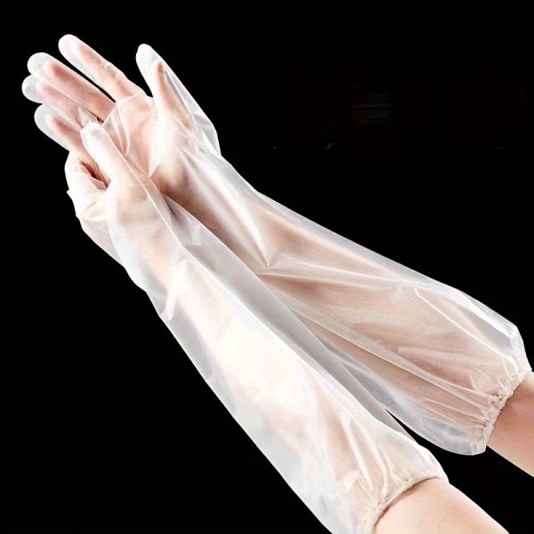 12pcs Long Kitchen Cleaning Gloves, Extended Non-Slip Household Gloves, Multipurpose, Alcohol-Free, Made of Plastic, for Dishwashing, Cleaning, Sweeping, and Washing