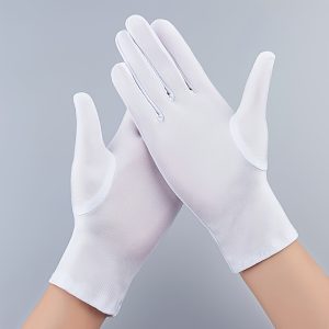 Men'S Driving Gloves Spandex Jewelry Gloves Elastic Tight Performance Etiquette Command MC Gloves