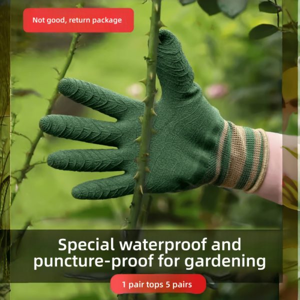 Garden Gloves Are Punctual-Proof, Rose Punctual-Proof, Wear-Resistant, Chestnut-Picking, Florist, Garden Planting And Flower Cultivation
