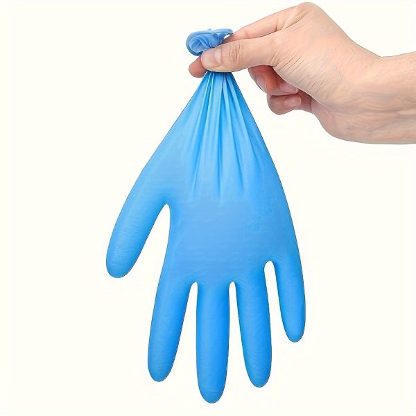 50 Nitrile Disposable Gloves for Kitchen, Pet Bathing, And Manicure