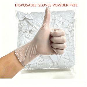 Disposable PVC Gloves transparent, Suitable for Cleaning, Painting, Etc Available in Su002FMu002FL Sizes, Fashionable Household Cleaning Gloves Suitable for Use in 4 Seasons