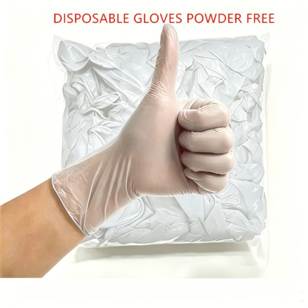 Disposable PVC Gloves transparent, Suitable for Cleaning, Painting, Etc Available in Su002FMu002FL Sizes, Fashionable Household Cleaning Gloves Suitable for Use in 4 Seasons